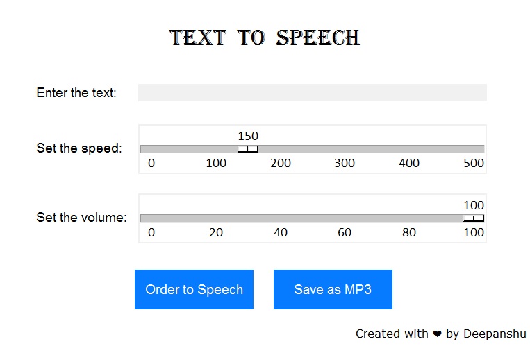 Text to Speech (Offline)